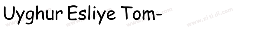 Uyghur Esliye Tom字体转换